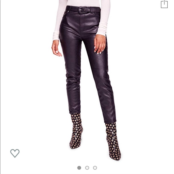 Free People Pants - Free people faux leather pants